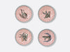 Bernardaud - Braquenie Set of 4 Salad Plates 8.5"