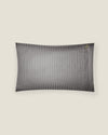 Raso Rigato pillowcase in charcoal