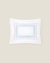 Tre Righe white/light blue boudoir sham