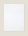 Tre Righe flat sheet in white/white folded