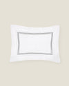 Tre Righe Standard Sham white/charcoal