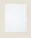 Treccia Moderno flat sheet folded in white/white