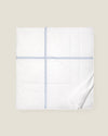 Treccia white/medium blue quiltino