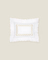 Treccia boudoir sham white/beige
