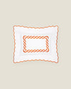 Treccia boudoir sham white/orange