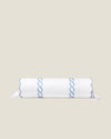 Treccia neckroll sham white/light blue