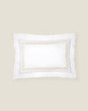 Treccia standard sham white/beige