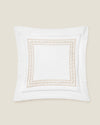 Impero euro Sham in white/beige