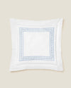 Impero euro Sham in white/medium blue
