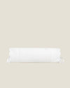 Treccia Splendore white/white neckroll sham