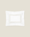 Tre Righe white/sage boudoir sham