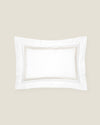 Tre Righe standard sham white/sage