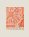 Impero Orange Throw folded
