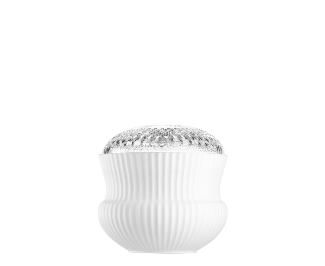 Saint-Louis Apollo Porcelain and Crystal Sugar Pot